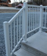 Adjustable Stair Rail – White